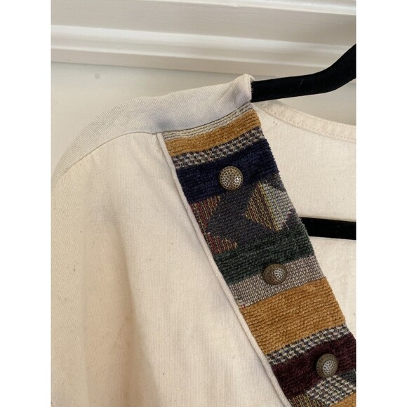 Native American South Western Aztec Women’s Vintage Top Embroidered Beads Mexico - Picture 4 of 9